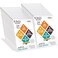 NIUBEE 24 Pack Acrylic Sign Holder 85 x 11 Inches Slanted Back Clear Plastic Sign Holder Paper Display Table Stand for Office Store Restaurant