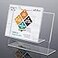 NIUBEE Acrylic Sign Holder 85x11 Inches 6 Pack Horizontal Slant Back Clear Frames Plastic Paper Flyer Display Holder Document Menu Table Stand for Office Store Restaurant Landscape