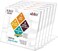 NIUBEE Acrylic Sign Holder 85x11 Inches 6 Pack Horizontal Slant Back Clear Frames Plastic Paper Flyer Display Holder Document Menu Table Stand for Office Store Restaurant Landscape