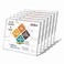 NIUBEE Slanted Back Acrylic Sign Holder 6 x 4 Inches Clear Plastic Sign Holder Paper Display Table Stand for Office Store Restaurant Horizontal 6 Pack