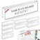 Kathfly 15 Pack Clear Acrylic Cubicle Name Plate Holders for Office 85 Wide x 2 High x 1 Deep Glass Wall Name Plate Holder Plastic Sign Tag Display Stand for Office Table Business Conference