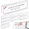 Kathfly 15 Pack Clear Acrylic Cubicle Name Plate Holders for Office 85 Wide x 2 High x 1 Deep Glass Wall Name Plate Holder Plastic Sign Tag Display Stand for Office Table Business Conference