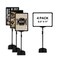 BUTUNITA Sign Holder Stand 85x11 Inch for Floor Table Adjustable Tabletop Sign Holder Floor Poster Stand Vertical Horizontal View Black4Pcs
