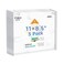 NIUBEE 3Packs Acrylic Wall Sign Holder 85x11 Horizontal Clear Plastic Picture Frames Wall Mounted Design Support No Drilling Provide 3M Tape and Mounting Screws