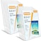 MaxGear Acrylic Sign Holder 85 X 11 Plastic Paper Holder With Vertical Slanted Back Picture Photo Frames Display Stand Flyer and Document Organizer for Office Desktop Use 10 Pack