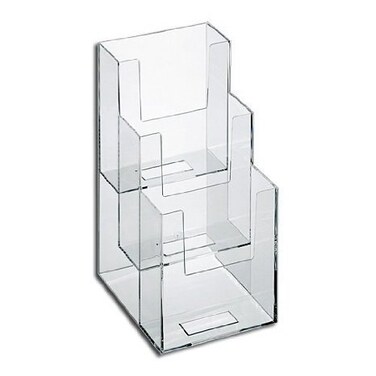Dazzling Displays 3Tier 4 x 9 TriFold Brochure Holder