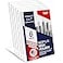 Dasher Products Slant Back Acrylic Sign Holder 5x7 6Pack Clear Frame Stand for Photos Signs Menus Documents Flyers and More Slanted Ad Display Stand for Tabletop Use