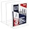 Dasher Products Acrylic Sign Holder 85 x 11 TShape Tabletop Display Stand DoubleSided Bottom Load Portrait Frame Menu and Ad Holder for Restaurants Promotions Photos or Classrooms Durable Design 3 Pac