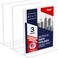 Dasher Products Acrylic Sign Holder 85 x 11 TShape Tabletop Display Stand DoubleSided Bottom Load Portrait Frame Menu and Ad Holder for Restaurants Promotions Photos or Classrooms Durable Design 3 Pac