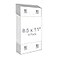 NIUBEE 85x11 Clear Acrylic Plastic Sign Holders with Removable Hook and Loop Wall Sign Memo Document Menu Holder for Office Home Store RestaurantNo Drilling 6 Pack