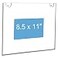 NIUBEE 20Packs Acrylic Wall Mount Sign Holder 85 x 11 Clear Ad Frames for Papers