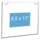NIUBEE 20Packs Acrylic Wall Mount Sign Holder 85 x 11 Clear Ad Frames for Papers