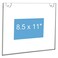 NIUBEE 20Packs Acrylic Wall Mount Sign Holder 85 x 11 Clear Ad Frames for Papers