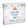 NIUBEE Acrylic Sign Holder 14 x 11 inches Wall Mount Sign Holder with Double Sided Adhesive Tape Wall Acrylic Frame for Office Home Store Restaurant Horizontal 3 Pack