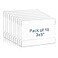 Lesnlok 10 Pack Wall Mount Acrylic Sign Holder 3x5 inchwith 3M Tape Adhesive for Office Home Store Restaurant No Drilling