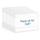Lesnlok 10 Pack Wall Mount Acrylic Sign Holder 3x5 inchwith 3M Tape Adhesive for Office Home Store Restaurant No Drilling