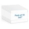 Lesnlok 10 Pack Wall Mount Acrylic Sign Holder 3x5 inchwith 3M Tape Adhesive for Office Home Store Restaurant No Drilling