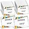 Yalikop 24 Pieces Acrylic Sign Holder 4 x 6 Inch Plastic Picture Frame Clear Photo Sign Back Brochure Display Standing Frame for Wedding Office Desktop Restaurant