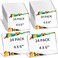 Yalikop 24 Pieces Acrylic Sign Holder 4 x 6 Inch Plastic Picture Frame Clear Photo Sign Back Brochure Display Standing Frame for Wedding Office Desktop Restaurant