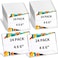 Yalikop 24 Pieces Acrylic Sign Holder 4 x 6 Inch Plastic Picture Frame Clear Photo Sign Back Brochure Display Standing Frame for Wedding Office Desktop Restaurant