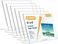 MaxGear Sign Holder 4X6 inches Slant Back Acrylic Sign Holders Plastic Display Stand Clear Paper Stand Tabletop Display for Office Home Store Restaurant 6 Pack