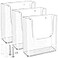 MaxGear Brochure Holder 85x11 Wall Mount 3 Pack Acrylic Pamphlet Flyer Holder Clear Plastic Magazine Literature Organizer for Office School Hotel Exhibition
