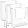 MaxGear Brochure Holder 85x11 Wall Mount 3 Pack Acrylic Pamphlet Flyer Holder Clear Plastic Magazine Literature Organizer for Office School Hotel Exhibition