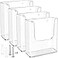 MaxGear Brochure Holder 85x11 Wall Mount 4 Pack Acrylic Pamphlet Flyer Holder Clear Plastic Magazine Literature Organizer for Office School Hotel Exhibition