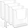MaxGear Brochure Holder 85x11 Wall Mount 4 Pack Acrylic Pamphlet Flyer Holder Clear Plastic Magazine Literature Organizer for Office School Hotel Exhibition