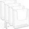 MaxGear Brochure Holder 85x11 Wall Mount 4 Pack Acrylic Pamphlet Flyer Holder Clear Plastic Magazine Literature Organizer for Office School Hotel Exhibition