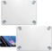 LUAATT Rideshare SignParking Permit Clear Sun Protection Holder 2 Pack PVC Removable Pocket Holder Includes 8 Strong Suction Cups