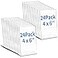 Yalikop 24 Pack Acrylic Sign Holder Slant Back Plastic Paper Display Stand Clear Table Top Sign Holders for Office Home Store Restaurant4 x 6 Inch