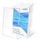 Ludery 85x11 Inches Acrylic Sign Slant Back Holder Plastic Display StandBrochure Holder Table Top Sign Holder For Office Home Store Restaurant6pack