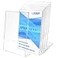 Ludery 85x11 Inches Acrylic Sign Slant Back Holder Plastic Display StandBrochure Holder Table Top Sign Holder For Office Home Store Restaurant 8pack