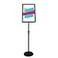 YDisplay Sign Holder Stand with Base 85x11inches Pedestal Floor Standing Sign Display Holder Height Adjustable Both Landscape Or Portrait DisplayedBlack