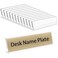 NIUBEE 12 Pack Acrylic 2x8 Name Plates for DesksHorizontal Slant Back 2x8 Sign Holder for Table DisplayPlastic Name License Plate Holder for Office Classroom Teacher Kids Woman ManBlank