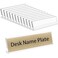 NIUBEE 12 Pack Acrylic 2x8 Name Plates for DesksHorizontal Slant Back 2x8 Sign Holder for Table DisplayPlastic Name License Plate Holder for Office Classroom Teacher Kids Woman ManBlank