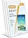 MaxGear Acrylic Sign Holder Clear Sign Holders Plastic Display Stand 85 x 11 Inches Slant Back Countertop Display Picture Frames for Menus Flyer Use In Office Store 3 Pack
