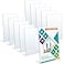 Jetec 20 Pieces 4 x 6 Inch Slant Back Acrylic Sign Holder Clear Slanted Table Display Stand for Table Top Sign Vertical Menu Flyer Picture Frame Holder for Restaurants Stores Office Hotels Desktop