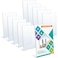 Jetec 20 Pieces 4 x 6 Inch Slant Back Acrylic Sign Holder Clear Slanted Table Display Stand for Table Top Sign Vertical Menu Flyer Picture Frame Holder for Restaurants Stores Office Hotels Desktop