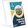 Sanwuta 2 Pack Acrylic Sign HolderSlant Sign Display StandTransparent Flyer Holder Frame Plastic Document Display for Workers Teachers Office Home Menu Desktop11 x 17 Inch