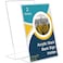 Sanwuta 2 Pack Acrylic Sign HolderSlant Sign Display StandTransparent Flyer Holder Frame Plastic Document Display for Workers Teachers Office Home Menu Desktop11 x 17 Inch