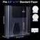 Ripeng 4 Pcs Brochure Holder 85 x 11 Inch Wall Mount Flyer Holder Acrylic Literature Clear Magazine Wall Display Hanging Envelope Display for Pamphlet File Home Office Supplies