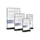 ECKEK ABS Plastic Sign HolderMenu Displays T Shape Sign Stand Vertical Black A5 148210mm 583827 inches