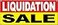 4LessCo 4 LESS CO 18x48 Inch Liquidation Sale Vinyl Banner Sign with Grommets ryb