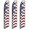 Super Ad Flag 3 Three Pack Tall Swooper Flags USA America American Stars Stripes