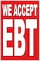 4Less 4 LESS CO 24x36 WE ACCEPT EBT Poster Retail Business Store Window POP Sign rb