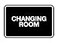 Signs ByLITA Classic Framed Changing Room Sign Black Medium