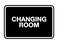 Signs ByLITA Classic Framed Changing Room Sign Black Medium