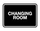 Signs ByLITA Classic Framed Changing Room Sign Black Medium